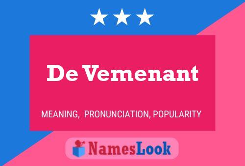 ملصق اسم De Vemenant