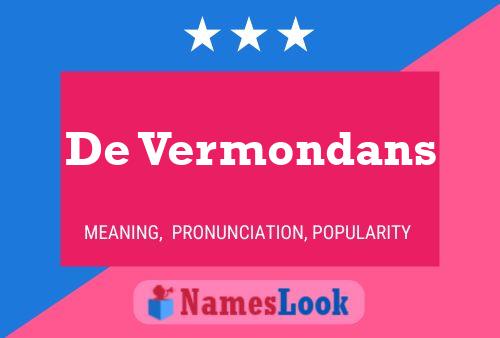 ملصق اسم De Vermondans