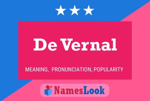 ملصق اسم De Vernal