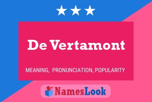 ملصق اسم De Vertamont