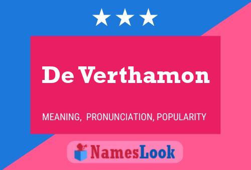 ملصق اسم De Verthamon