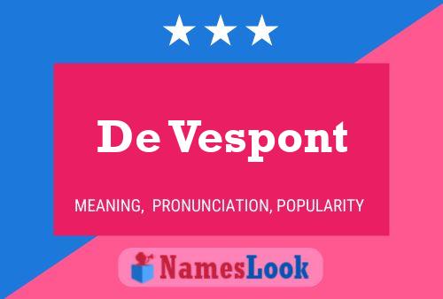 ملصق اسم De Vespont