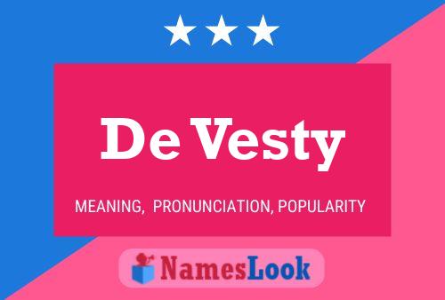 ملصق اسم De Vesty