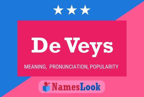 ملصق اسم De Veys