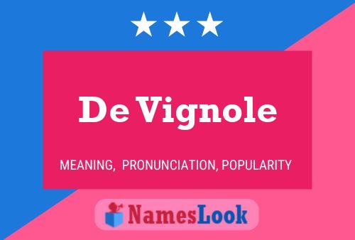 ملصق اسم De Vignole