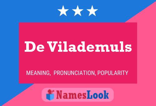 ملصق اسم De Vilademuls