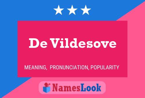 ملصق اسم De Vildesove