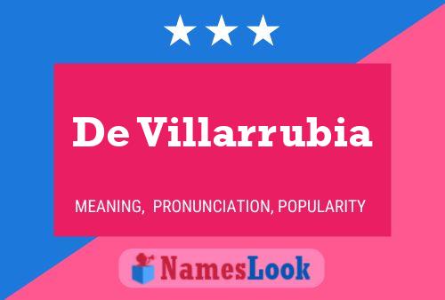 ملصق اسم De Villarrubia