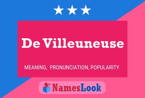 ملصق اسم De Villeuneuse