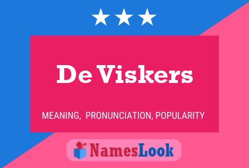 ملصق اسم De Viskers