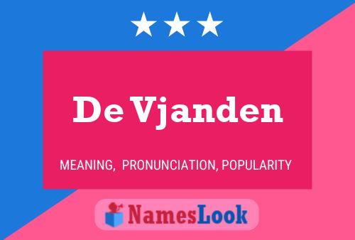 ملصق اسم De Vjanden