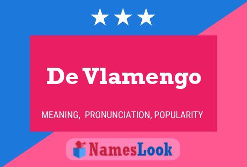 ملصق اسم De Vlamengo