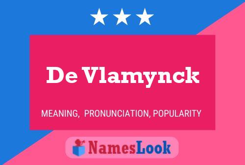 ملصق اسم De Vlamynck