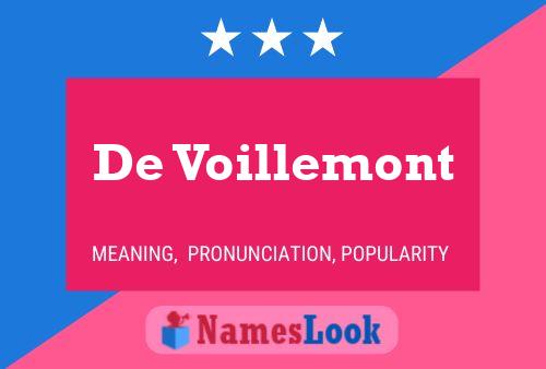 ملصق اسم De Voillemont