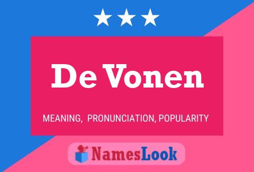 ملصق اسم De Vonen