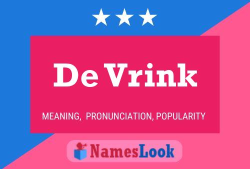 ملصق اسم De Vrink