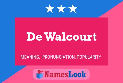 ملصق اسم De Walcourt