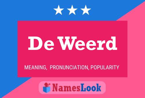 ملصق اسم De Weerd