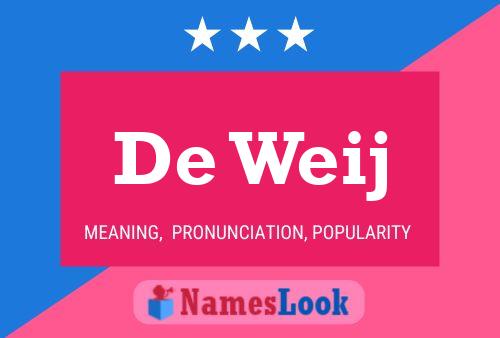 ملصق اسم De Weij