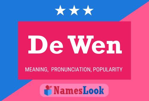 ملصق اسم De Wen