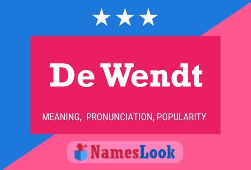 ملصق اسم De Wendt