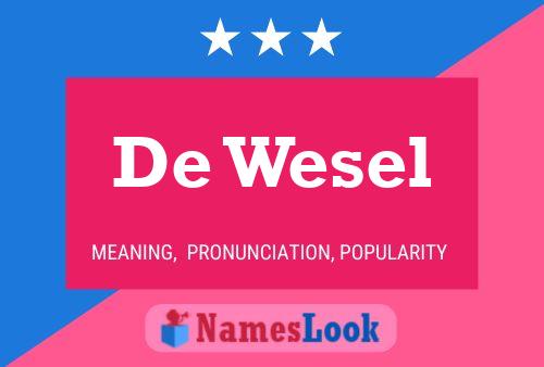 ملصق اسم De Wesel