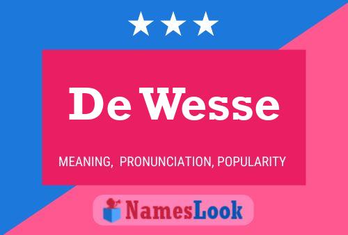 ملصق اسم De Wesse