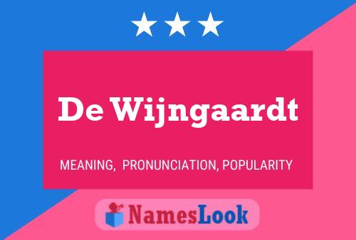 ملصق اسم De Wijngaardt