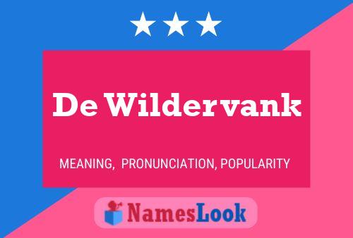 ملصق اسم De Wildervank