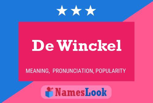 ملصق اسم De Winckel