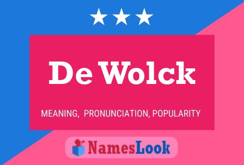 ملصق اسم De Wolck