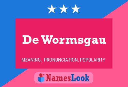 ملصق اسم De Wormsgau