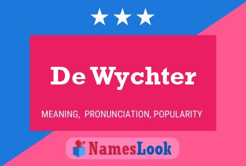 ملصق اسم De Wychter