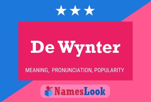 ملصق اسم De Wynter