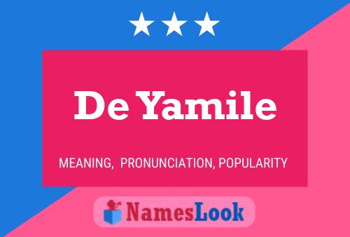 ملصق اسم De Yamile