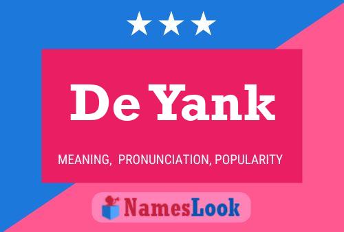 ملصق اسم De Yank