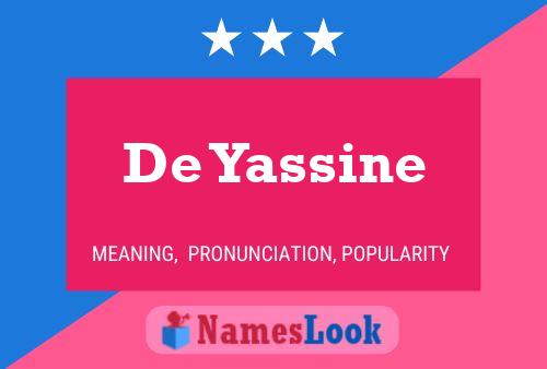 ملصق اسم De Yassine