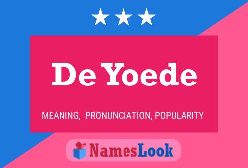 ملصق اسم De Yoede