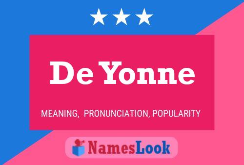 ملصق اسم De Yonne