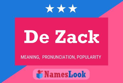 ملصق اسم De Zack