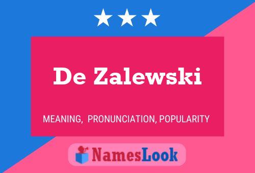 ملصق اسم De Zalewski