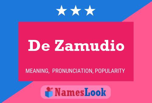 ملصق اسم De Zamudio