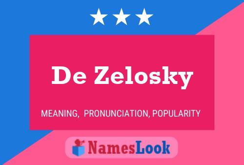 ملصق اسم De Zelosky