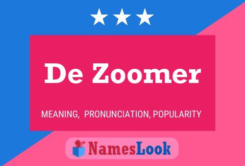 ملصق اسم De Zoomer