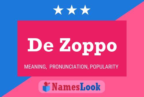 ملصق اسم De Zoppo