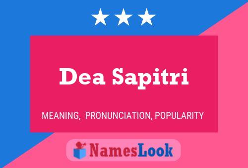 ملصق اسم Dea Sapitri