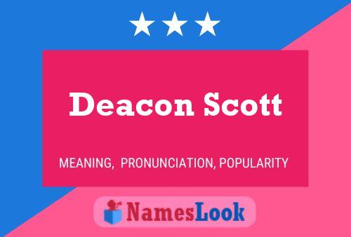 ملصق اسم Deacon Scott