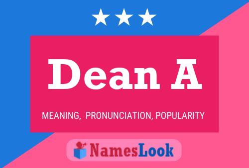 ملصق اسم Dean A