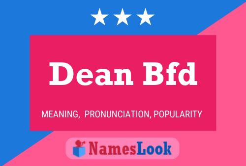 ملصق اسم Dean Bfd