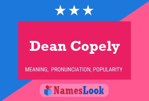 ملصق اسم Dean Copely